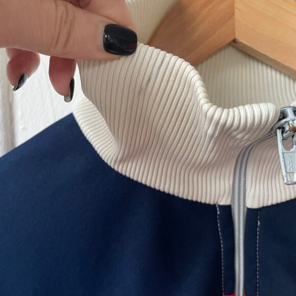 Vintage 80s Adidas Trefoil Logo Zip Front Track Jacket Large Made in Taiwan - Picture 9 of 9